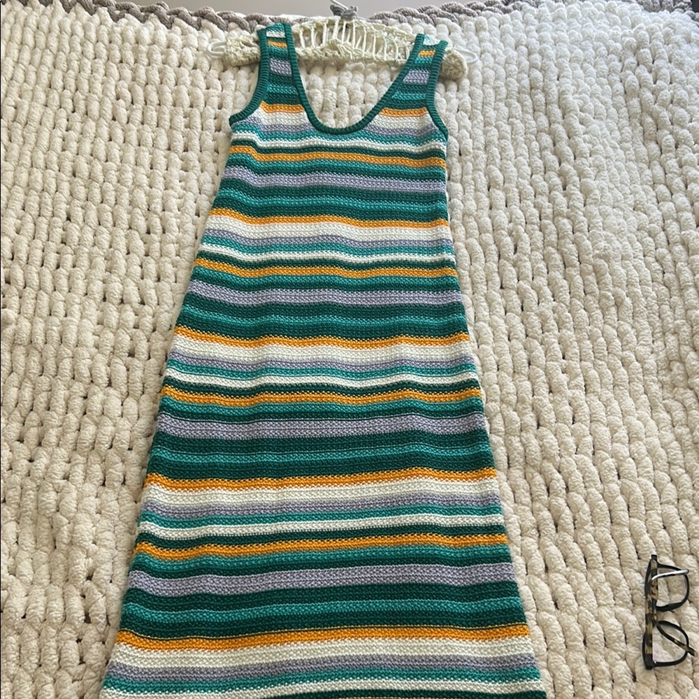 Roots Colorful Knit Maxi Dress